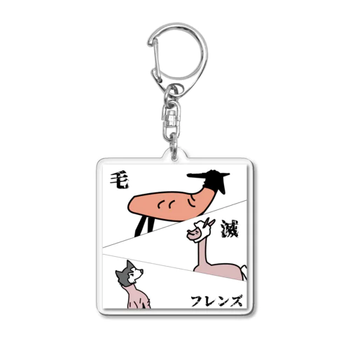 かっこいい毛滅フレンズ Acrylic Key Chain