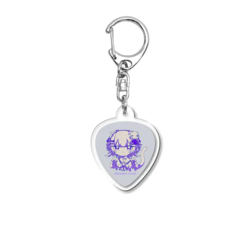 猫猫もも(紫) Acrylic Key Chain