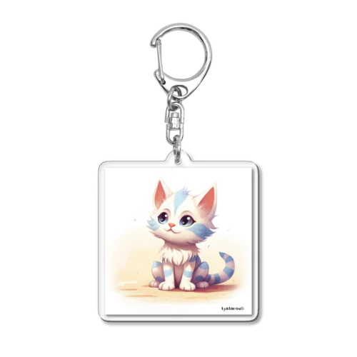 三つ子ネコのミント Acrylic Key Chain