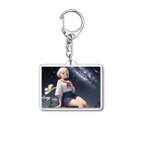 セーラー服と夜空 Acrylic Key Chain