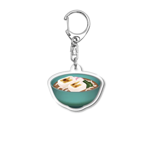 【勝負飯】力うどん【ゲン担ぎ】 Acrylic Key Chain