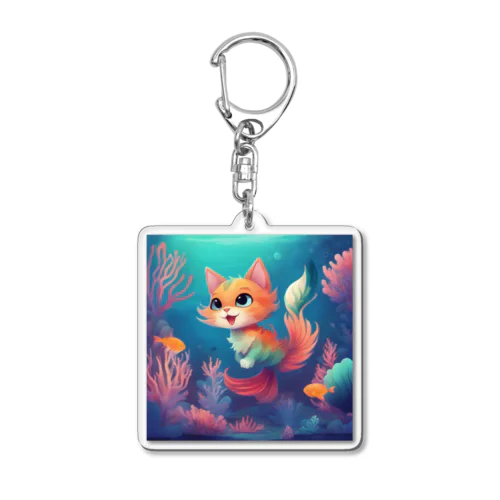 マーメイドキャット Acrylic Key Chain