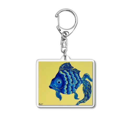 妻の青い金魚　キーホルダー Acrylic Key Chain