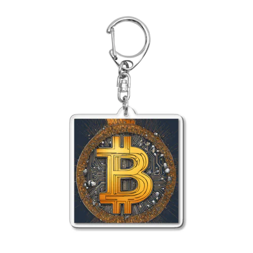 ビットコインアート Acrylic Key Chain