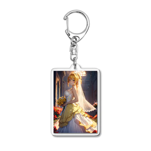 ウエディングドレスと美少女(イオス) Acrylic Key Chain