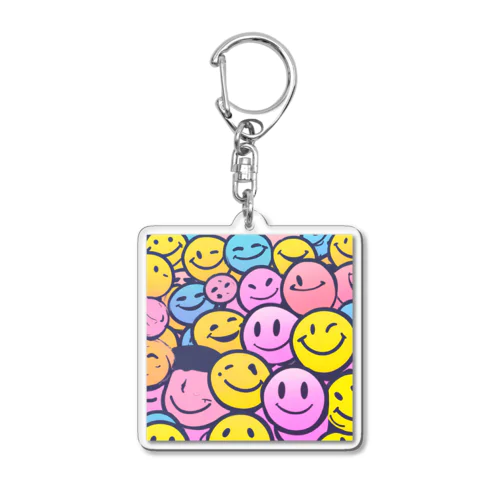 スマイルマークがいっぱい⑦ Acrylic Key Chain