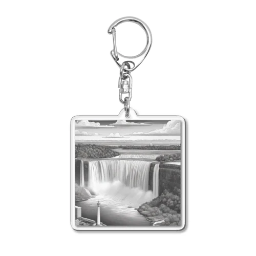 有名な観光スポットイメージ画像：ナイアガラの滝（カナダ、オンタリオ州） Acrylic Key Chain