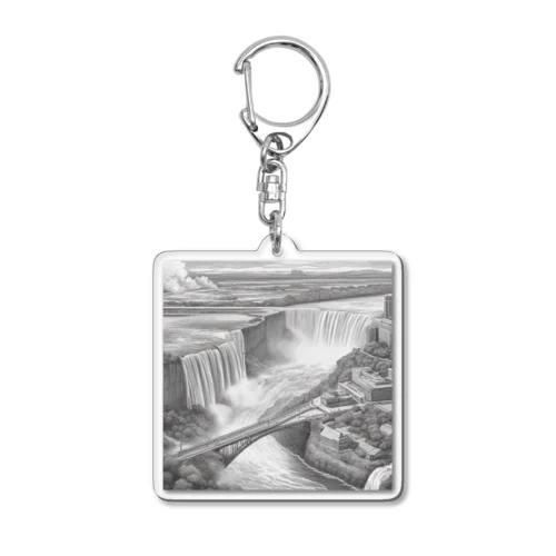 有名な観光スポットイメージ画像：ニアガラの滝（アメリカ、カナダ） Acrylic Key Chain