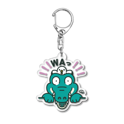 WAっ　だりぃワニB02 Acrylic Key Chain