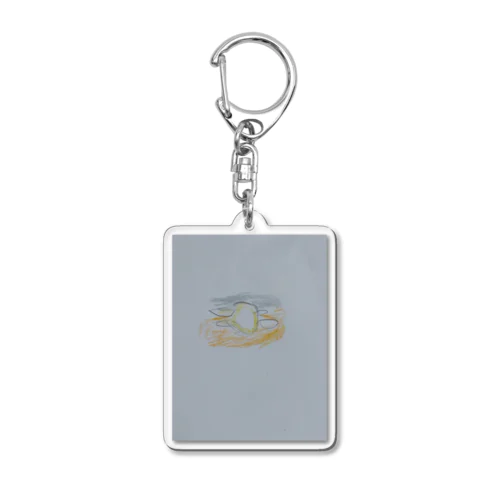 あの日、高速バスから見た夕焼け Acrylic Key Chain