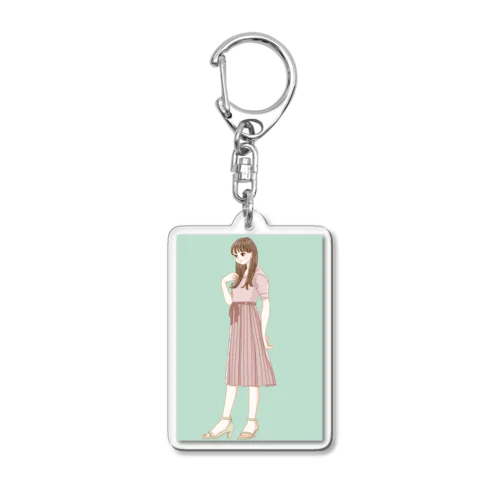 毛先だけ跳ねちゃうなあ Acrylic Key Chain