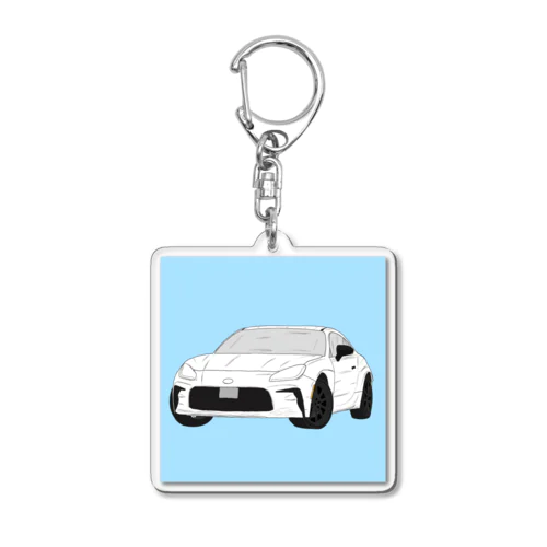新時代の豆腐デリバリースポーツカー Acrylic Key Chain