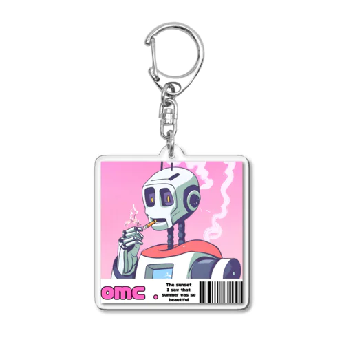 一服ロボットさん Acrylic Key Chain