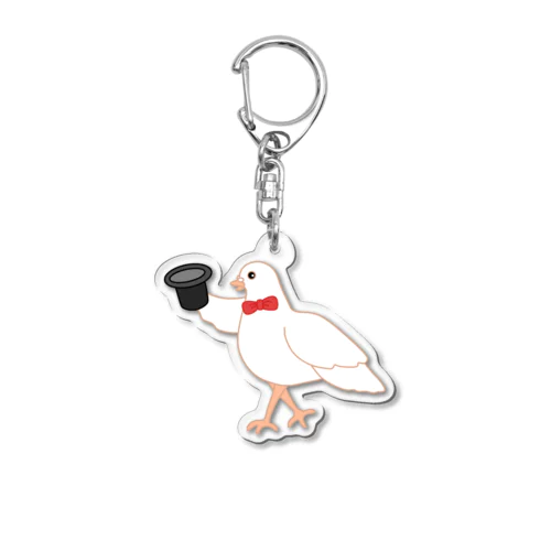 ハトを出す手品 Acrylic Key Chain