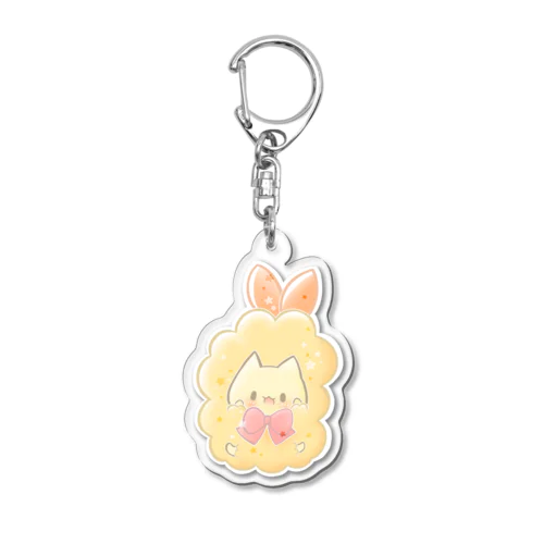 えび天にゃんこ Acrylic Key Chain