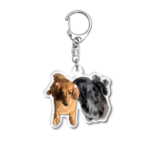 める、こはく Acrylic Key Chain