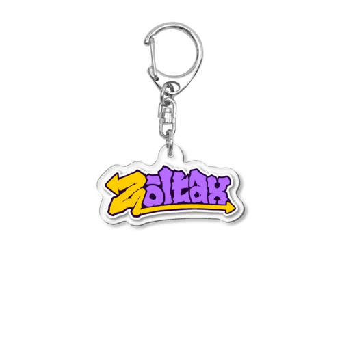 Zoltax. グラフィティ ロゴ 紅芋タルト Acrylic Key Chain