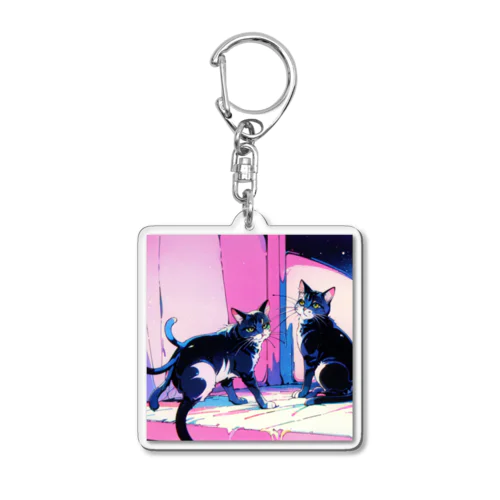 1980sの猫又 Acrylic Key Chain