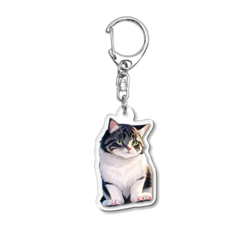 ふわふわキャット Acrylic Key Chain