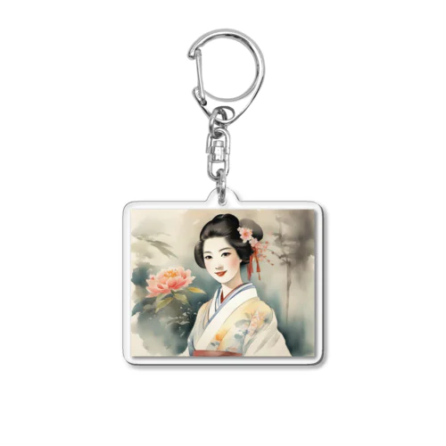 日本人女性魅 Acrylic Key Chain