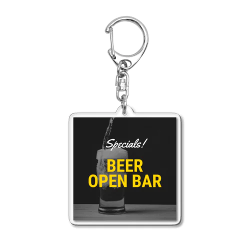 BEER-ビール Acrylic Key Chain