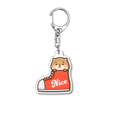 スニーカーわんこ Acrylic Key Chain