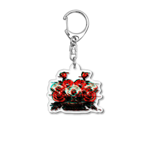 POPPY_GLITCH Acrylic Key Chain