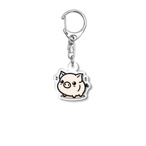 愛くるしい💞こぶたちゃん🐷😍 Acrylic Key Chain