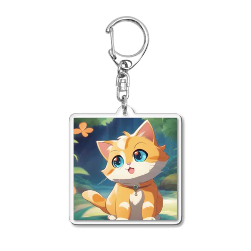 にゃんこ Acrylic Key Chain