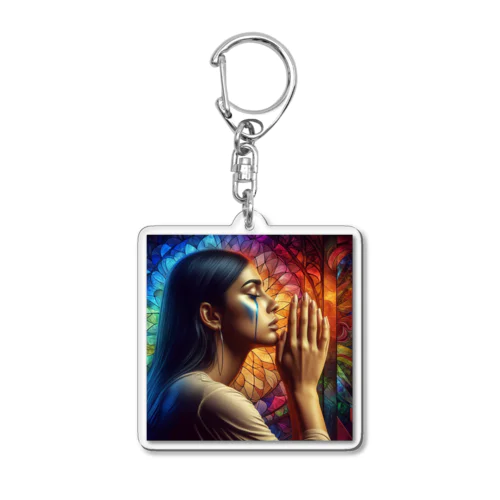 The prayer Acrylic Key Chain