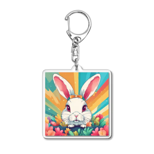 (*≧3≦)ウサギのグッズ Acrylic Key Chain