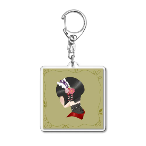 黒髪のあの子 Acrylic Key Chain