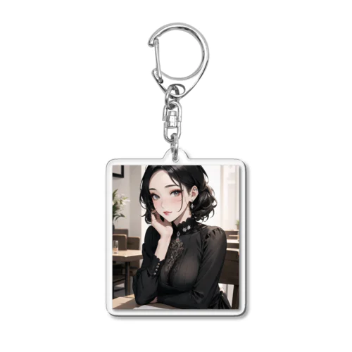 喪服の女性 Acrylic Key Chain