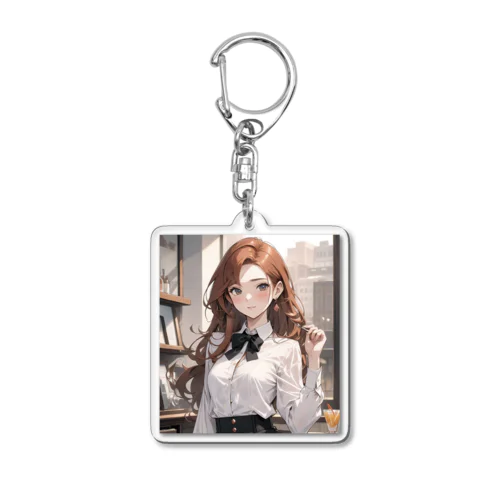 バーテンダーのお姉さん Acrylic Key Chain