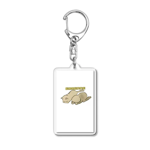 赤ちゃんといっしょ　ねこ　ごめん寝 Acrylic Key Chain