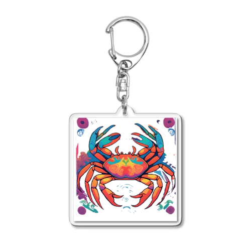 カニのデザイン Acrylic Key Chain