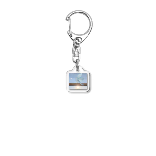 空のメッセージ Acrylic Key Chain