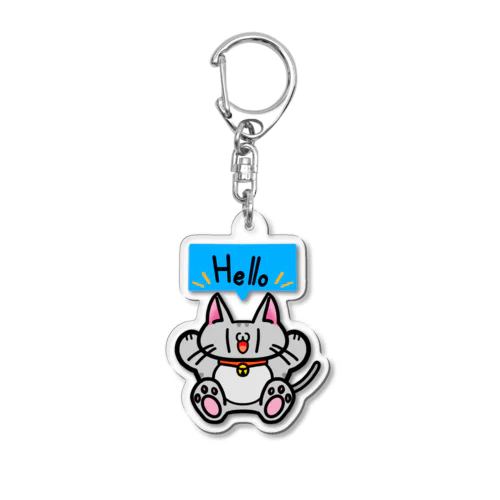 Hello！猫ちゃん Acrylic Key Chain