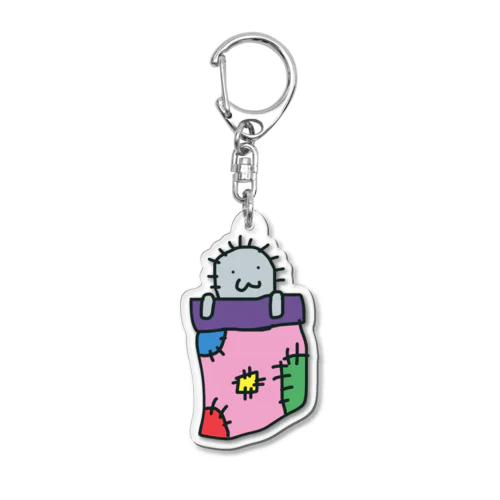 ほこり靴下布団 Acrylic Key Chain