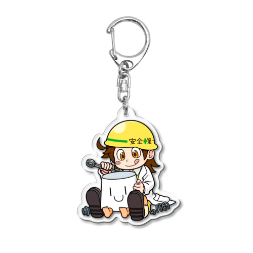 トコたん「ここネジたりない…まいっか！」 Acrylic Key Chain