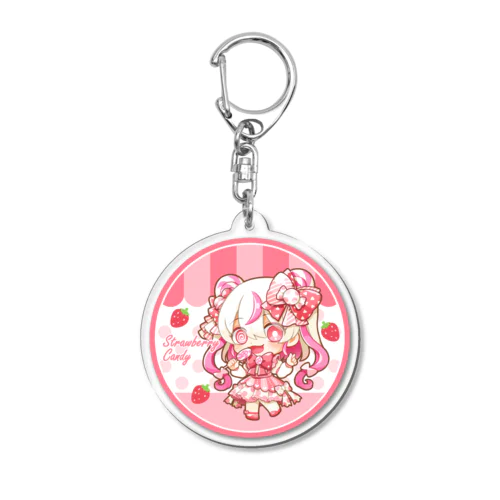 【Sweet Girl】ストロベリーキャンディ Acrylic Key Chain