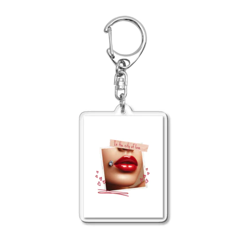 "Silk Lips" Acrylic Key Chain