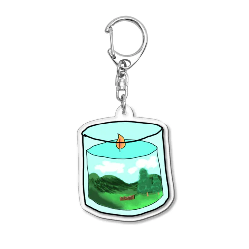 風景のキャンドル Acrylic Key Chain