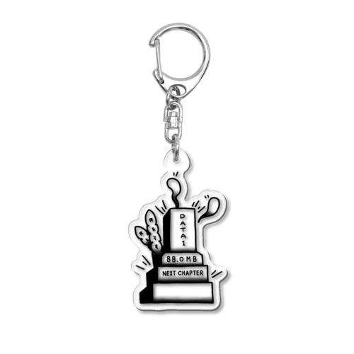 墓石　モノクロ Acrylic Key Chain