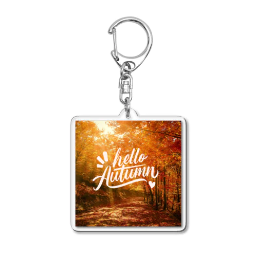 HELLO AUTUMN Acrylic Key Chain