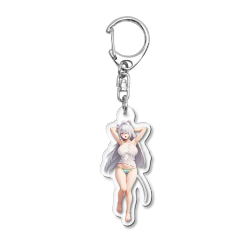 ネコミミ少女のおはようございます！ Acrylic Key Chain