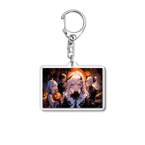 Halloween Journey　-Ghost side-　〜カボチャが照らす一年で最も不気味で騒がしい夜の旅〜　No.8「宴の始まり」 Acrylic Key Chain