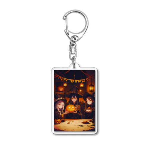 Halloween Journey　-Ghost side-　〜カボチャが照らす一年で最も不気味で騒がしい夜の旅〜　No.6「Weird Sisters」 Acrylic Key Chain