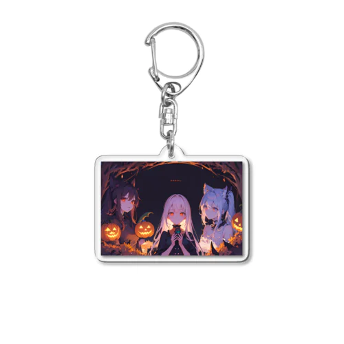 Halloween Journey　-Ghost side-　〜カボチャが照らす一年で最も不気味で騒がしい夜の旅〜　No.5「誘い」 Acrylic Key Chain