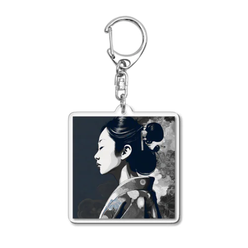 Japanese woman Acrylic Key Chain